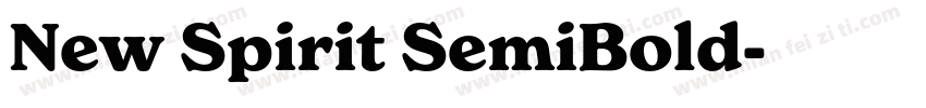 New Spirit SemiBold字体转换